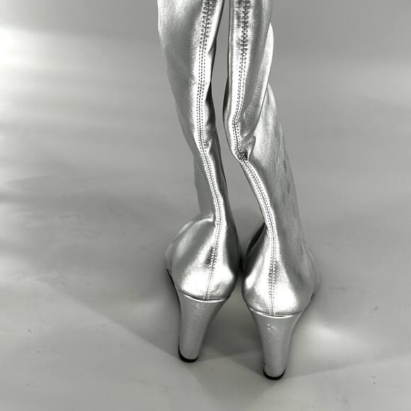 Open Edit Erik Wedge Boots 5.5 Tall Cocktail Party Night Out Western - Picture 9 of 13